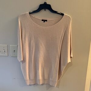 Quince lightweight tan cotton cashmere sweater